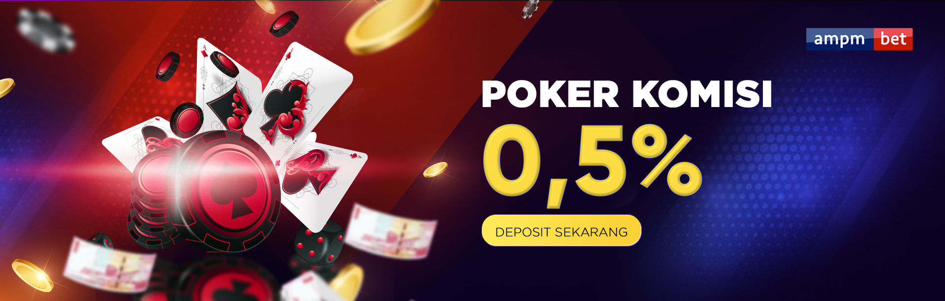Komisi Poker 0,5% Mingguan